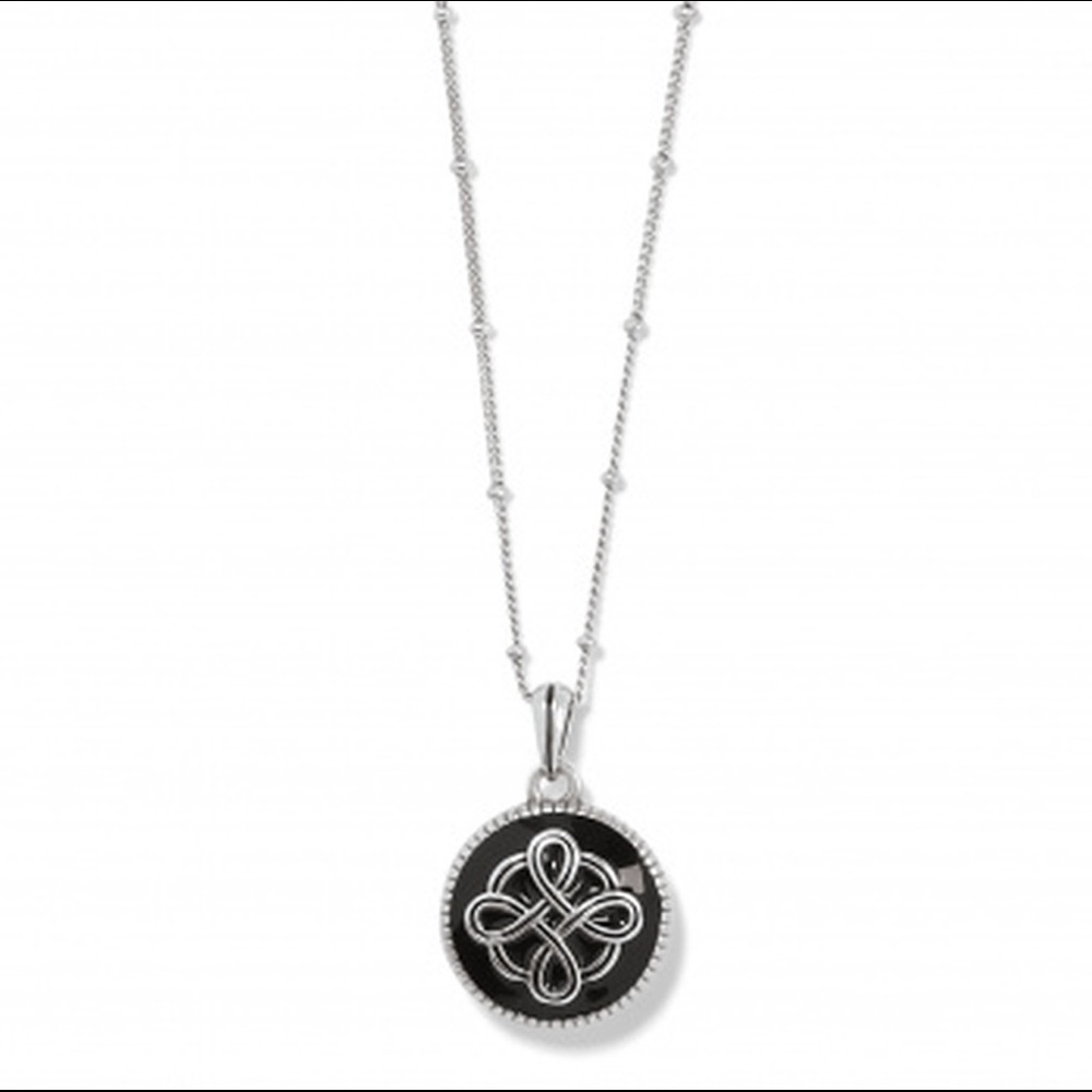 Brighton Interlok black/gold reversible necklace